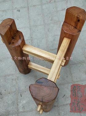 老石槽木架鱼缸花盆石磨牛槽木架子实木洗手盆底座老榆木定制摆件