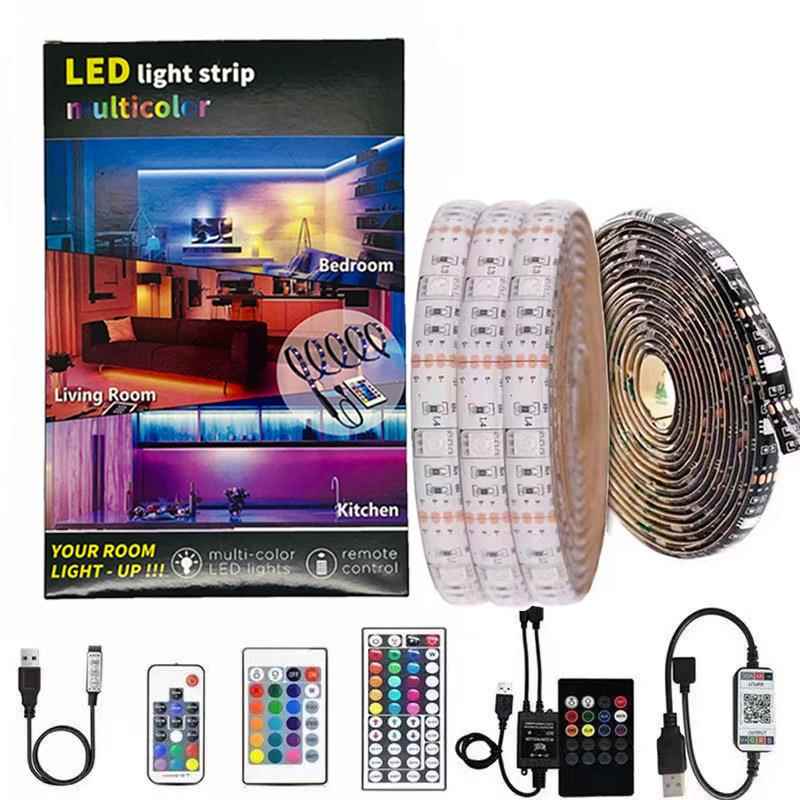5050RGEB seven-band color drag four 5050RGBLD lamp USB5V car atmosphere one light bar computer chassis TV