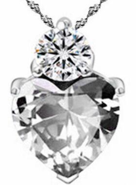 Jewelry Heart Zircon Pendant Star Heart Necklace