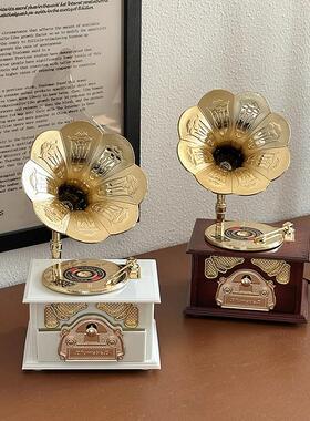 ins复古怀旧留声机旋转黑胶唱片八音盒生日礼物女生音乐盒小礼品