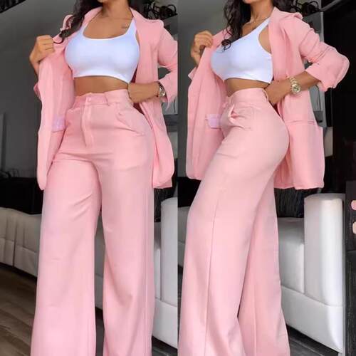 Woman Elegant Blazer Sets New Autumn Fashion Women's Notched - 图0