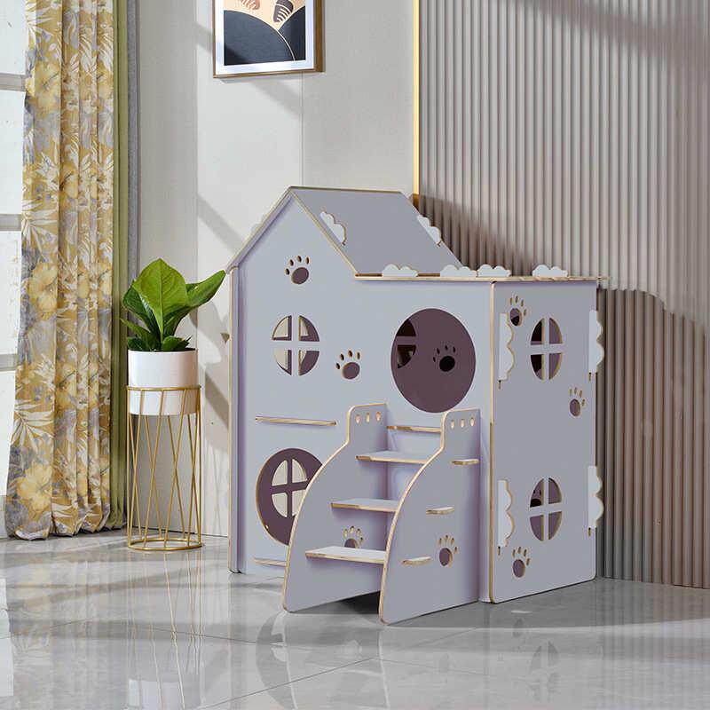 厂家直发木制猫别墅空间大家用室内实木多层猫爬架猫窝狗窝猫舍,淘宝优惠券,粉丝福利购,淘宝优惠卷