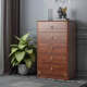 Mulan new Chinese style chest of cabinet storage cabinet wooden frame cabinet solid bedroom bedside table drawer cabinet living room cabinet storage cabinet l5