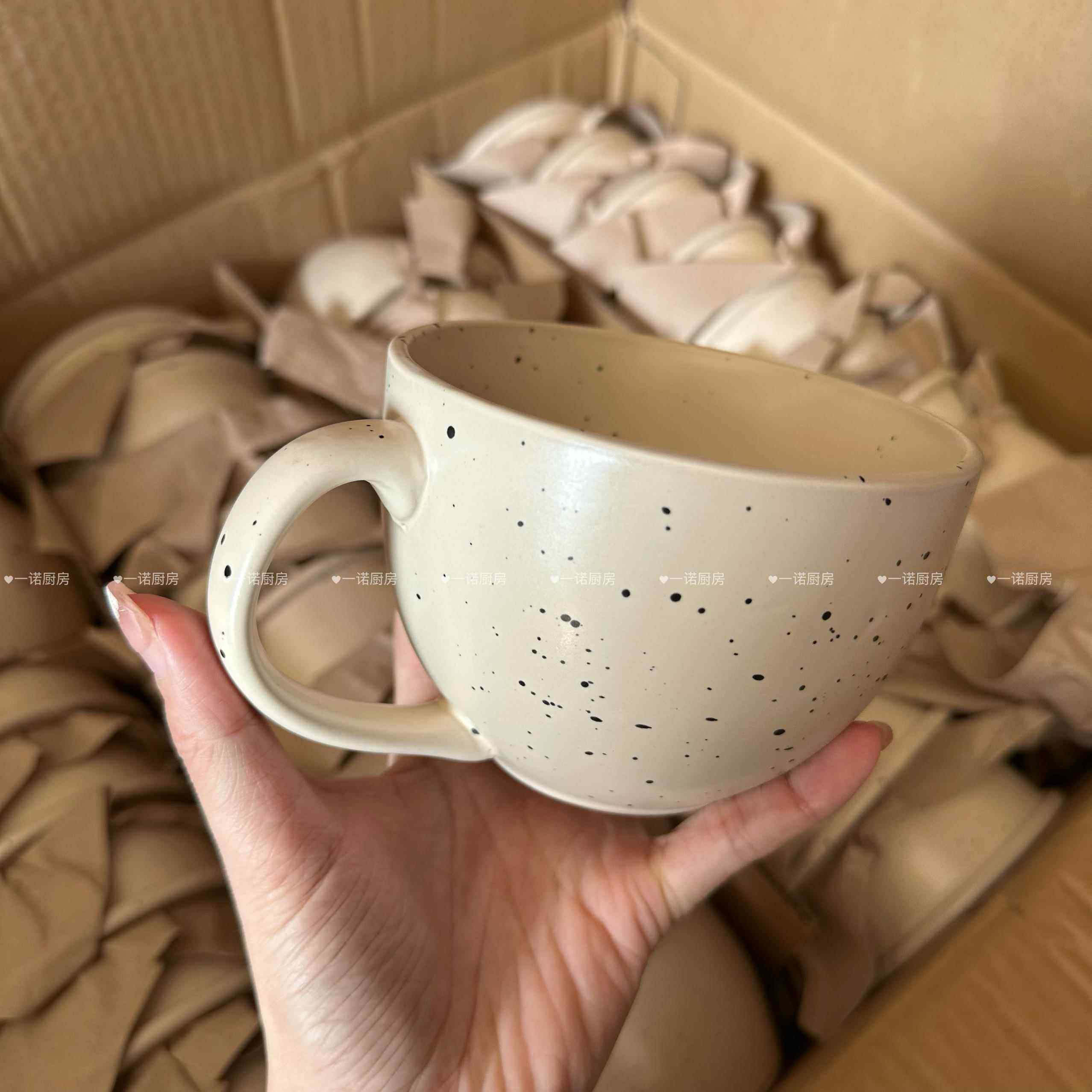 一诺厨房inn泼墨陶瓷碗酸奶碗早餐杯高颜值好看家用ins风沙拉碗,淘宝优惠券,粉丝福利购,淘宝优惠卷