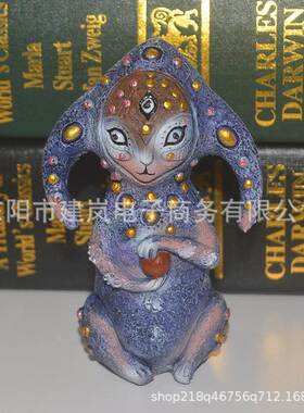 独立站幻想生物装饰树脂工艺品摆件庭院花园迷你雕塑桌面创意
