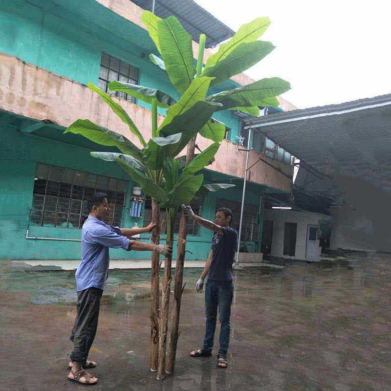 按要求制作仿真芭蕉树 过胶手叶质感办公室商场装饰假绿植盆栽5米,淘宝优惠券,粉丝福利购,淘宝优惠卷