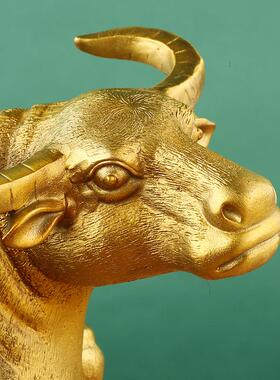 铜牛铜卧牛摆件水牛黄黄牛324生肖牛公居办室家装饰品摆件