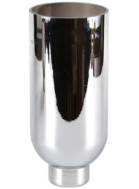 北欧电镀圆筒玻璃花瓶简约现代客厅餐桌高级感花器样板房装饰摆件