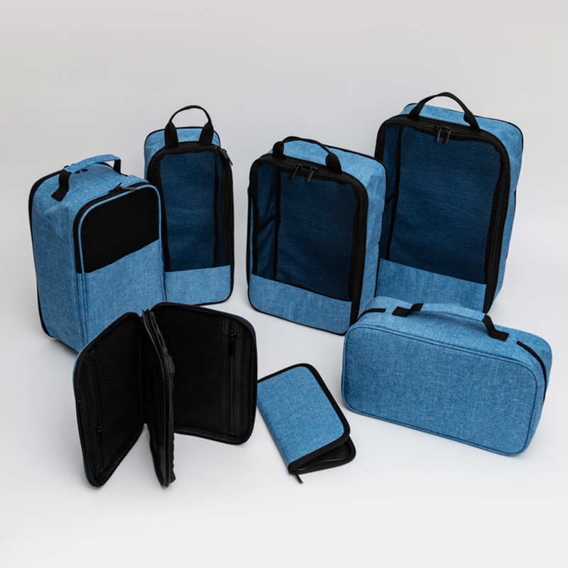 定制旅行七件套收纳包 出差旅游行衣物整理收纳6件套收纳袋七件套 - 图3