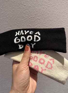 儿童吸汗头巾运动发带女童护额