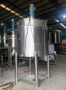 东莞厂家直销1500L带加热树脂胶水不锈钢反应釜刮边刮底搅拌均匀