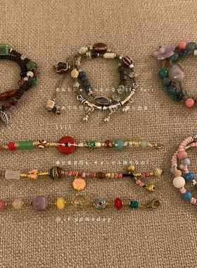 手作新中式陶瓷串珠手链国潮文艺复古编织手绳百搭小众高级手饰