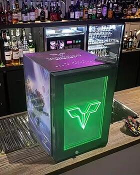 21LLED激光LOGO迷你饮料冰箱吧台小冰箱