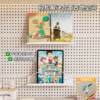 Magnetic bookshelf enamel board study table above the wall wall-mounted stationery picture book storage storage hole board accessories