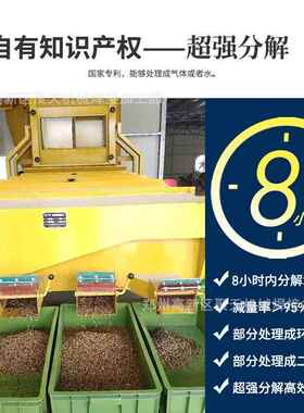 餐厨垃圾减量设备 粉碎压榨处理一体机 汤渣分离烘干发酵处理设备