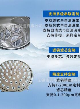 新款滤芯化工纸业自清洗过滤器水处理四氟刮刀全自动双联过滤器
