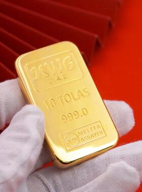 实心仿真金条道具定制迪001拜条藏纪金念收10T块OLAS金现货厂家