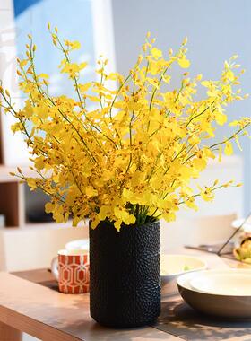 知根假花跳舞兰彷真花套装餐桌装饰花摆件客厅绢花样板间摆设花艺