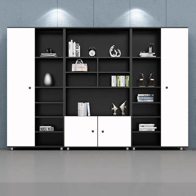 File cabinet Simple wooden file cabinet Information cabinet Combination bookcase Office storage cabinet with cabinet door storage cabinet