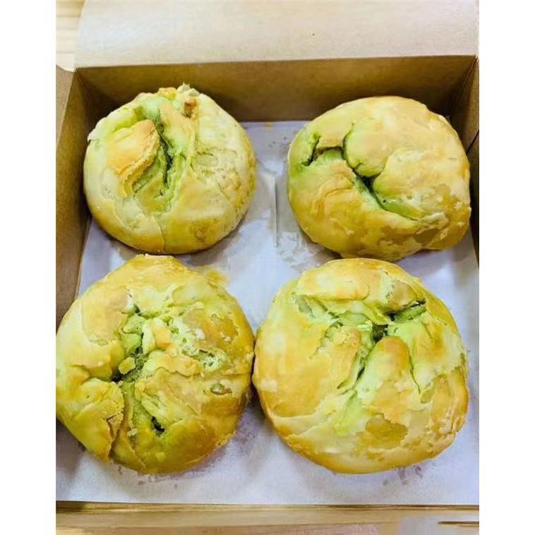 上海龙华寺净素月饼玫瑰豆沙果仁苔条果仁月饼椒盐苏式散装旗舰店 - 图3