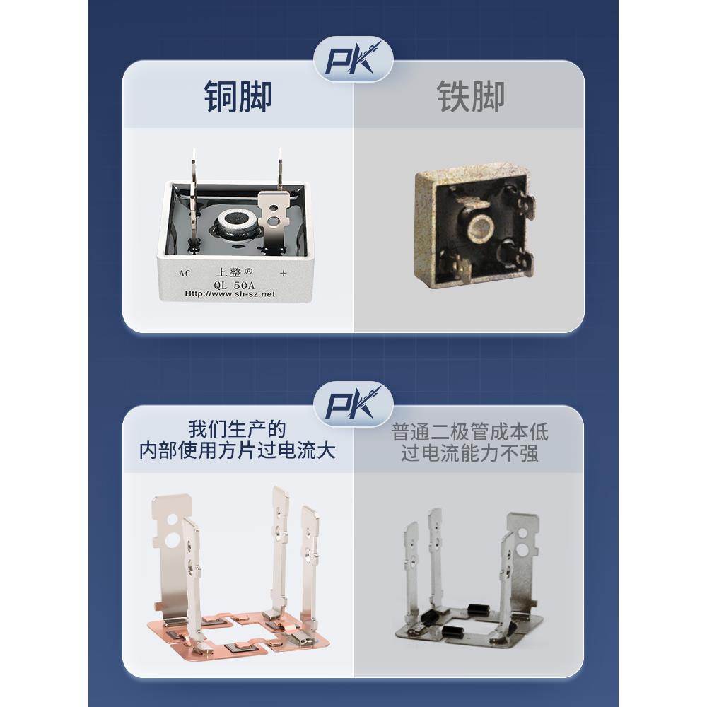 上海尚泉单相整流桥桥Ql35A100A1600V桥桥堆叠桥式整流Qlf大功率2 - 图1