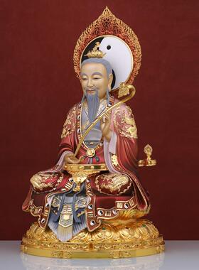 三清像纯铜三清神像太上老君摆件道德天尊元始灵宝三清铜像摆件