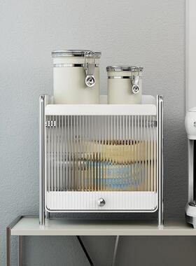 防尘带门转角厨房调料三角置物架免打孔壁挂调味品收纳柜子储物柜