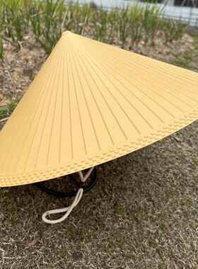 新品大檐塑料防水斗笠帽户外防斗笠帽晒防暴雨硬塑料耐摔结实林冲