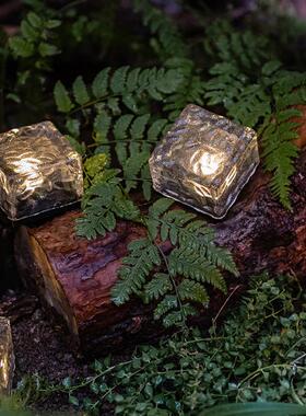 掬涵太阳能冰砖地埋灯夜灯户外防水庭院灯别墅花园草坪家用装饰灯