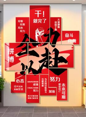 天天爆单墙贴电商办公室墙面装饰氛围挂画公司销售部企业文化墙贴
