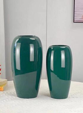 花瓶家居装饰插花摆件仿陶瓷树脂花瓶客厅桌摆中号花瓶工艺品摆件