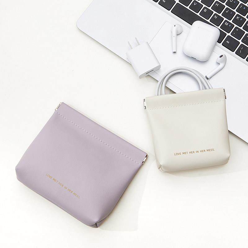 弹片收纳包迷你化妆包便携式小巧随身钥匙卡包证件姨妈巾内小包包,淘宝优惠券,粉丝福利购,淘宝优惠卷