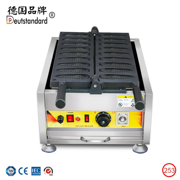 Commercial waffle flipping electric corn pancake machine stuffed soft pastry baking snack equipment 253
