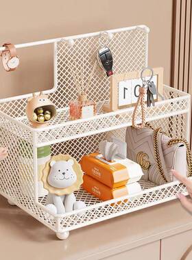 玄关放钥匙收纳层架入户门口鞋柜上创意桌面装饰摆饰置物架饰品挂