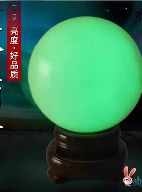 夜光石头萤光石发光宝石夜明珠鱼缸月光儿童玩具桌面装饰摆饰散珠