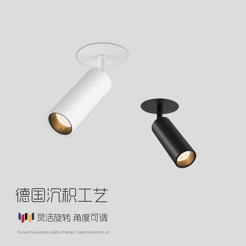 Sanzhi LED embedded long tube spotlight Ra95 anti-glare angle adjustable living room hotel wall washer COB downlight
