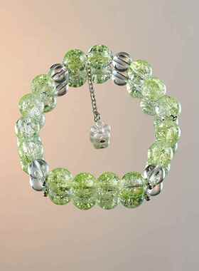 2026爆款甜美夏日绿系手链女ins设计小清新蝴蝶手链学生闺蜜生日