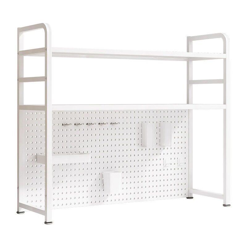 Desktop storage rack hole board table storage bookshelf student desk office desktop multi-layer iron storage rack
