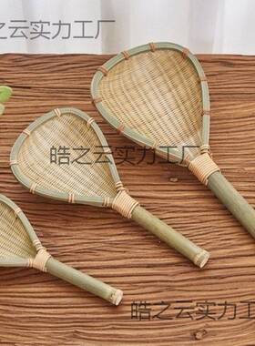 竹编制品竹漏勺厨房家用沥水竹篮子竹筐竹筛子淘米勺子捞勺火锅勺