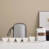 Ceramic travel tea set portable set tea making outdoor portable travel camping tea drinking equipment quick cup tea gift