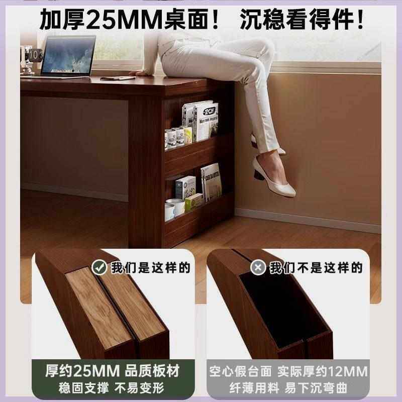 实木转角书桌家用学习桌子卧室女生梳妆台书柜一体型拐角电脑桌,淘宝优惠券,粉丝福利购,淘宝优惠卷
