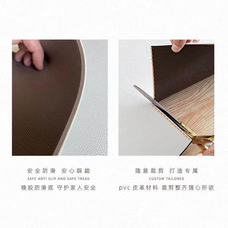 韩式奶油风L型厨房地垫免洗皮革防油可擦耐脏耐磨脚垫子防滑地毯,淘宝优惠券,粉丝福利购,淘宝优惠卷