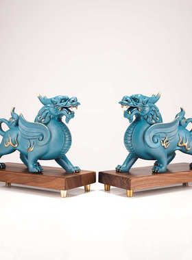 厂家直销黄铜摆件《天禄貔貅》铜工艺品家居饰品新年书房玄关摆件
