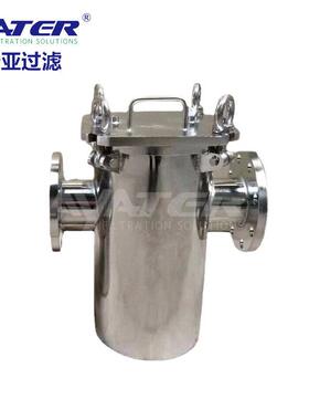 卅亚过滤篮式快开过滤器工业法兰SBL304不锈钢蓝式滤芯法兰连接