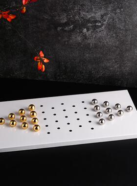 珠点棋盘摆件样板间摆件售楼处金属摆设客厅创意棋盘艺术软装饰品