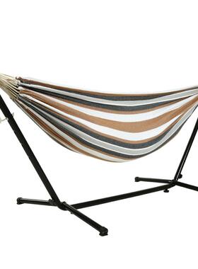 吊床支架棉帆布便携组装吊床双人吊椅秋千铁架子Hammock
