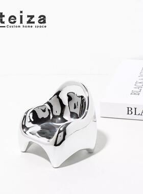 Oteiza新中国风家居配件金属小椅子模型房，书房，电视柜，书柜，