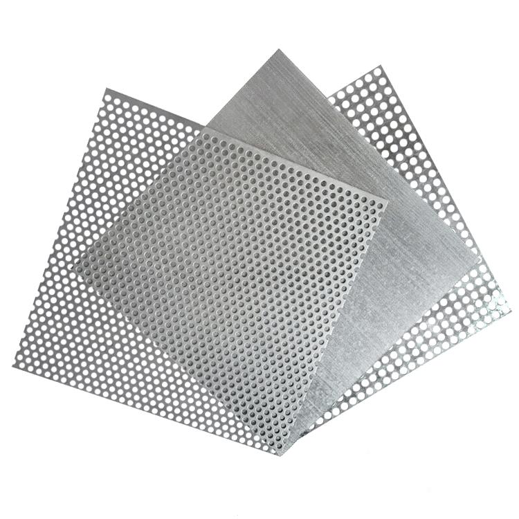 Manufacturer supplies stainless steel punched mesh plate, round hole filter punched screen plate, metal hole perforated plate