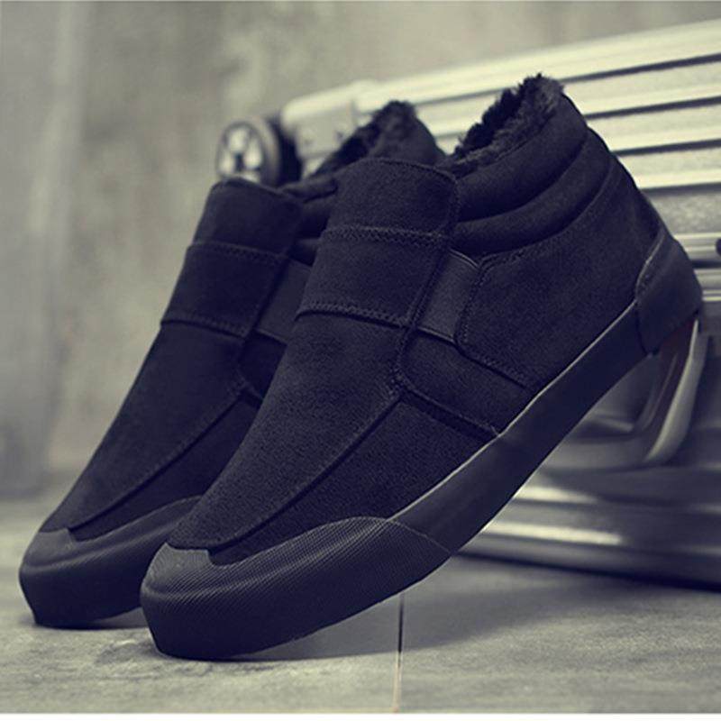 飞耀新品加绒冬季保暖棉鞋全黑色男鞋一脚蹬加厚加绒冬季韩懒人鞋,淘宝优惠券,粉丝福利购,淘宝优惠卷