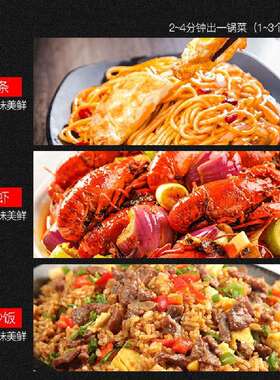 赛米控新款商用炒菜机 中小型滚筒电磁款加热炒饭 炒食机厨房设备